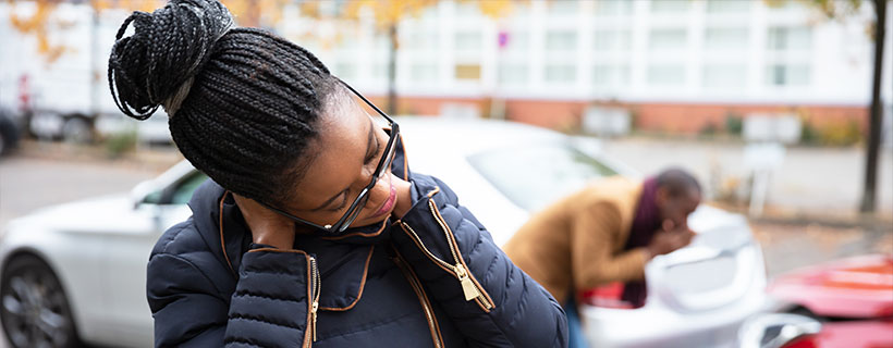 patient with pinched nerve in need of auto accident injury care in Lexington